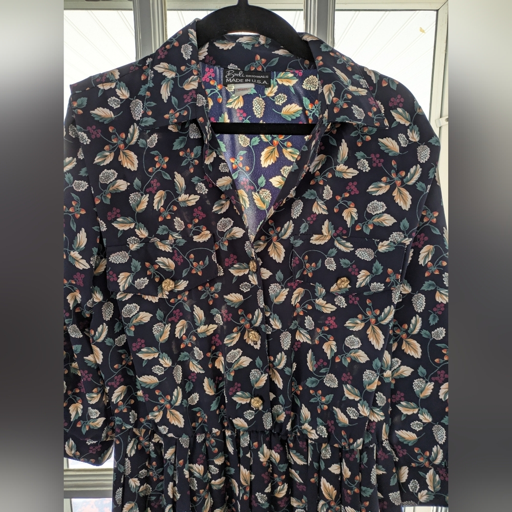Vintage Breli Originals Floral Women's Secretary Dress 6